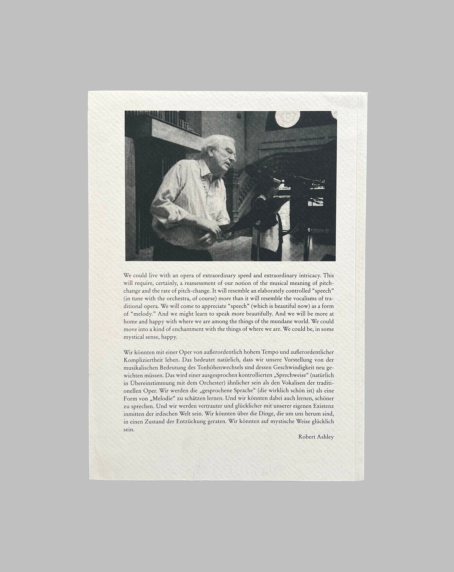 Robert Ashley: Outside of Time
