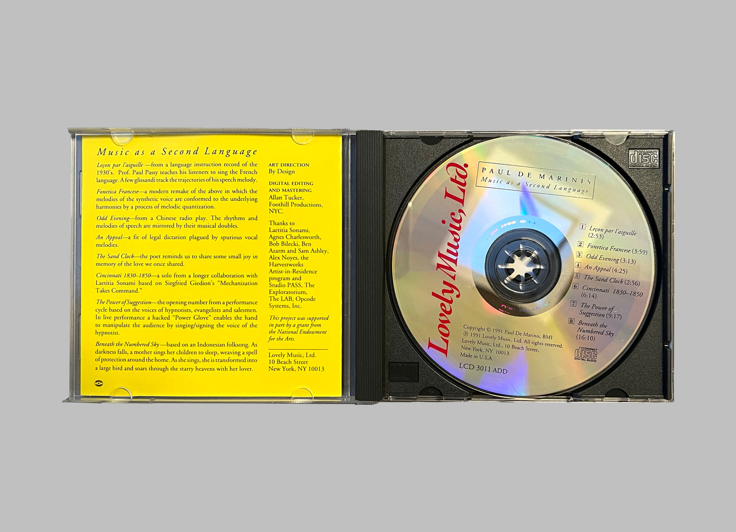 Paul De Marinis - Music As A Second Language CD (LCD3011)