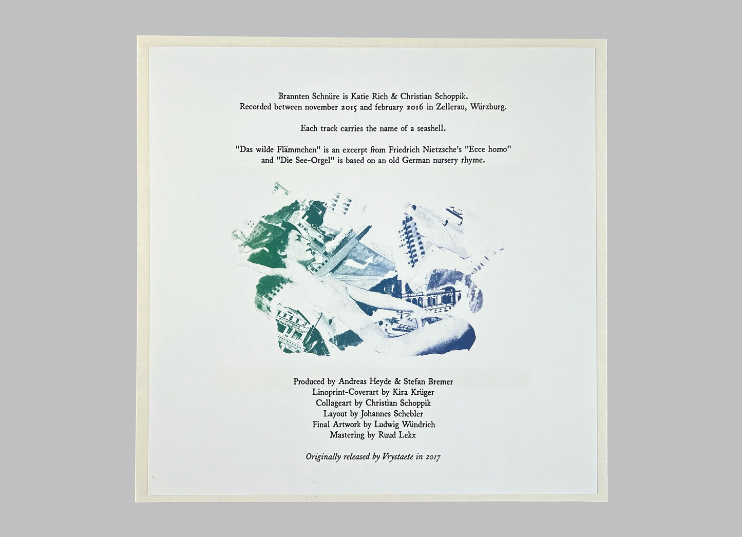 Brannten Schnüre - Muschelsammlung LP (Wahn 01)
