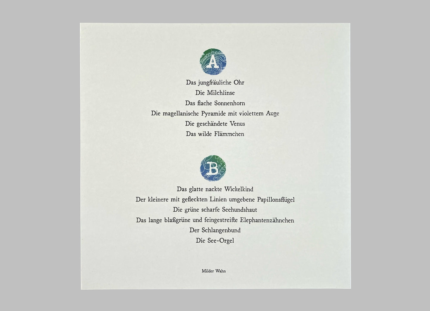 Brannten Schnüre - Muschelsammlung LP (Wahn 01)