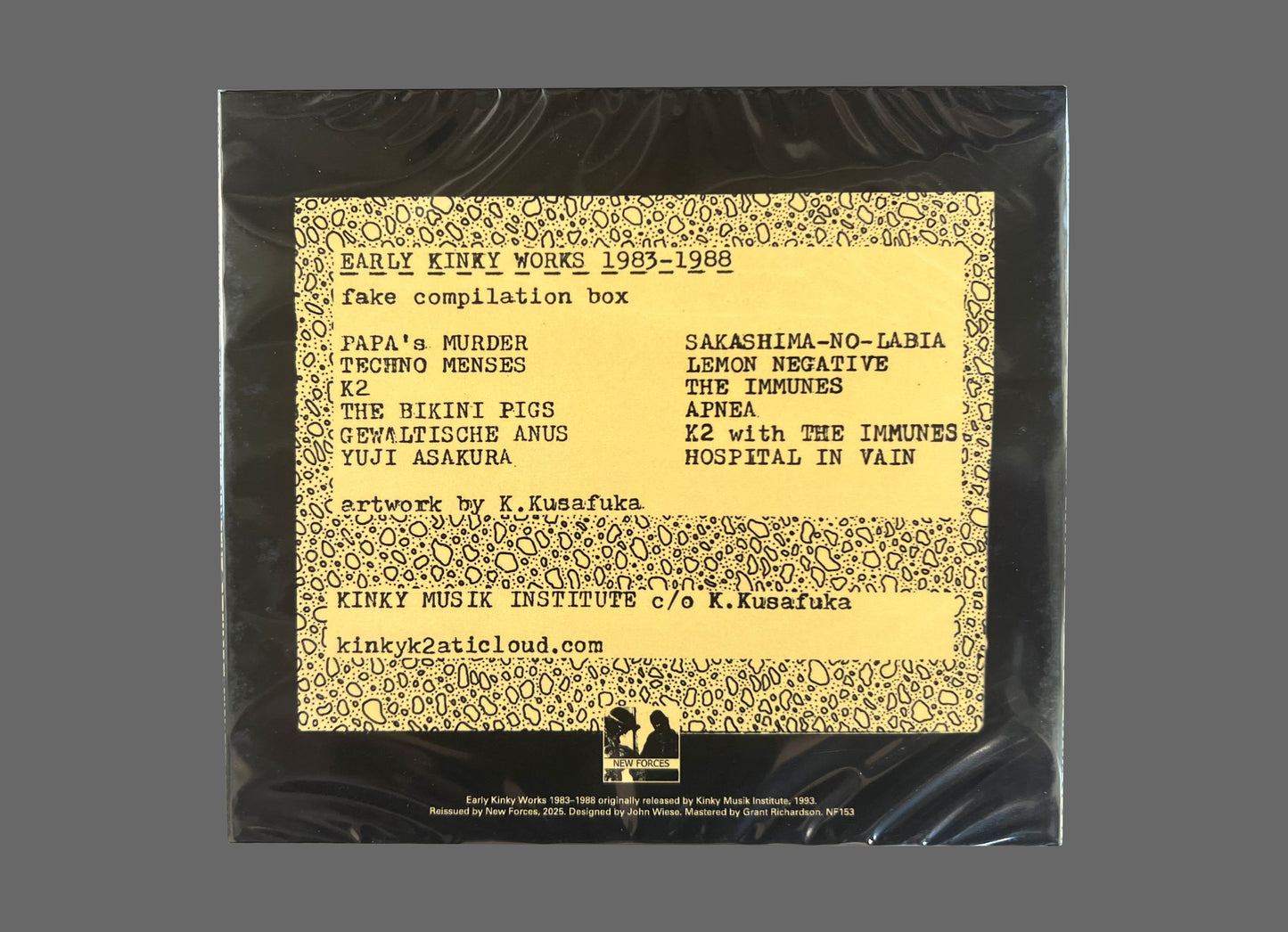 Various Artists (Kimihide Kusafuka) - Early Kinky Works 1983 - 1988 2xCD (NF153)