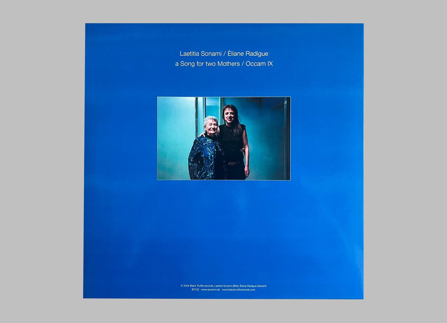 Laetitia Sonami / Éliane Radigue - A Song For Two Mothers / OCCAM IX LP (BT122) (Signed by Artist)