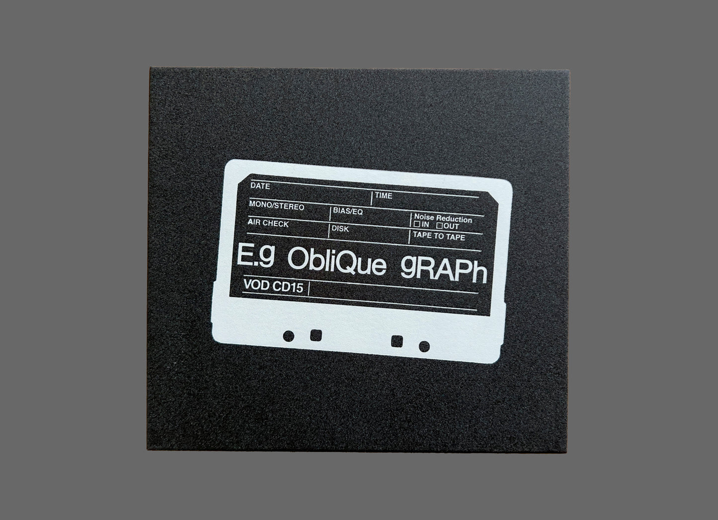 E.g Oblique Graph - Bryn Jones - Complete Oblique (7xCD + Slip/Zine/Shirt) VOD CD15