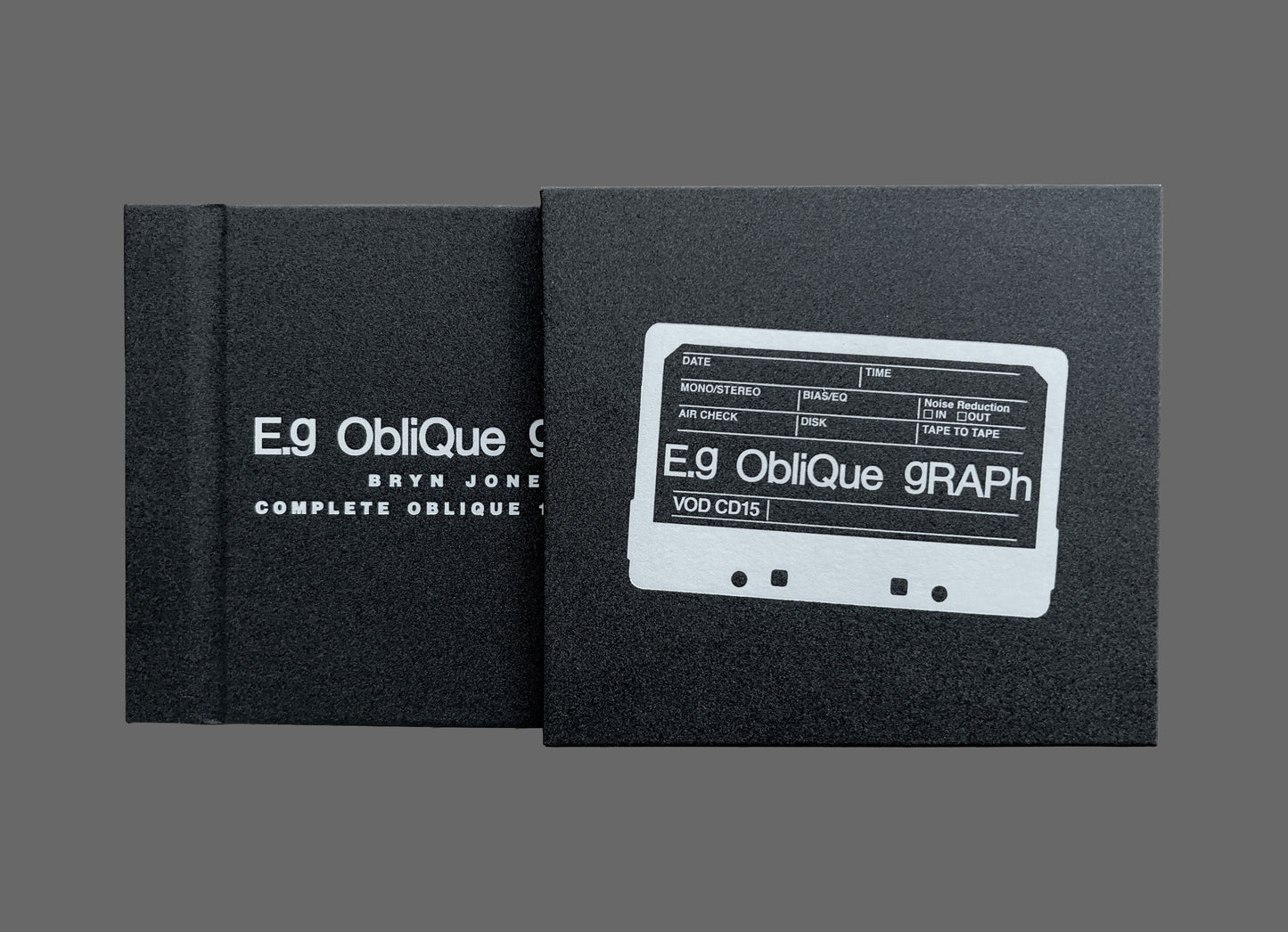 E.g Oblique Graph - Bryn Jones - Complete Oblique (7xCD + Slip/Zine/Shirt) VOD CD15
