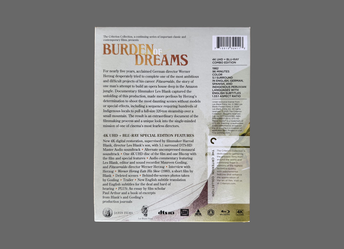 Burden of Dreams (1982) 2-Disc 4K+Blu-ray (Signed by Maureen Gosling)