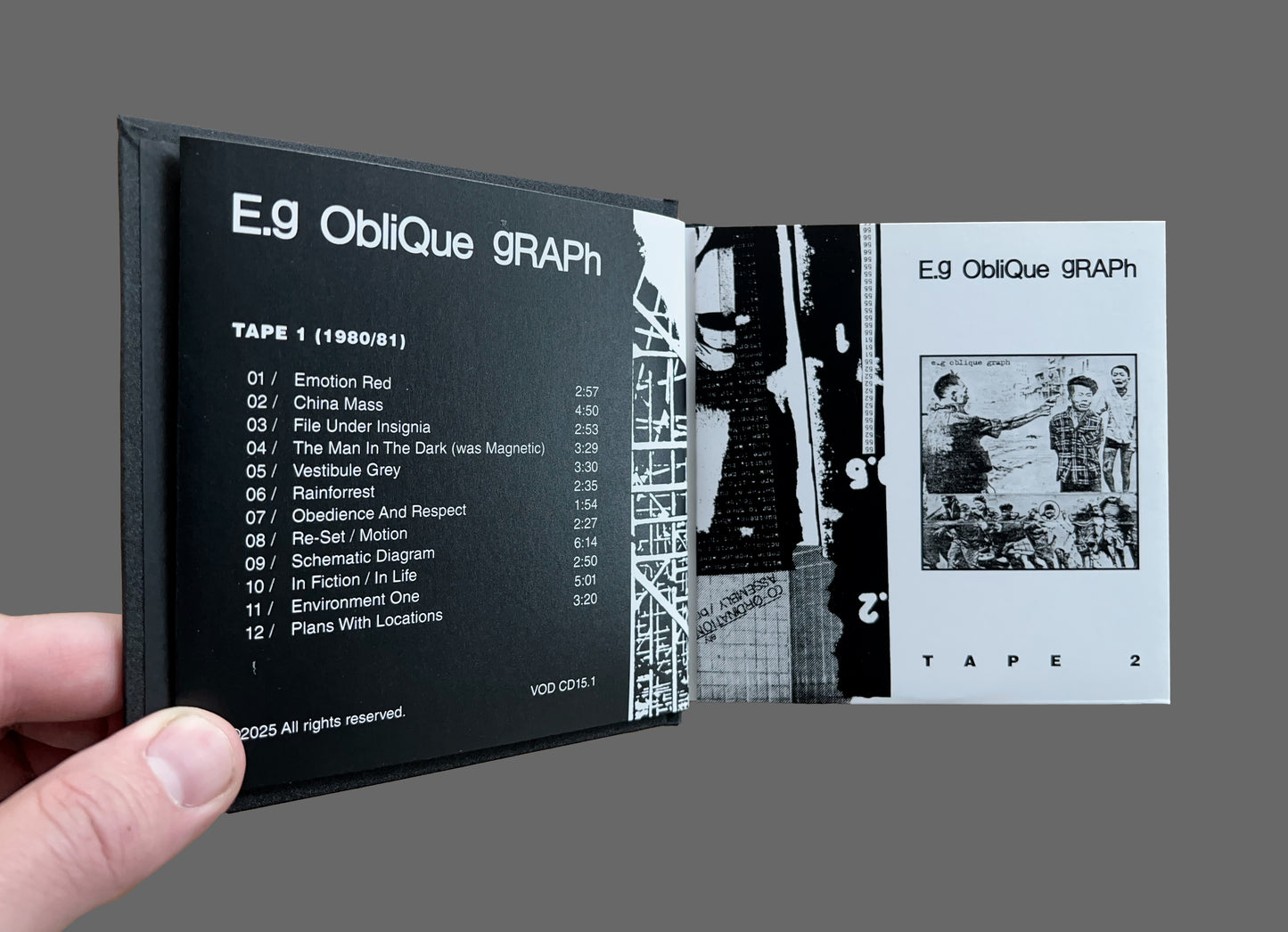 E.g Oblique Graph - Bryn Jones - Complete Oblique (7xCD + Slip/Zine/Shirt) VOD CD15