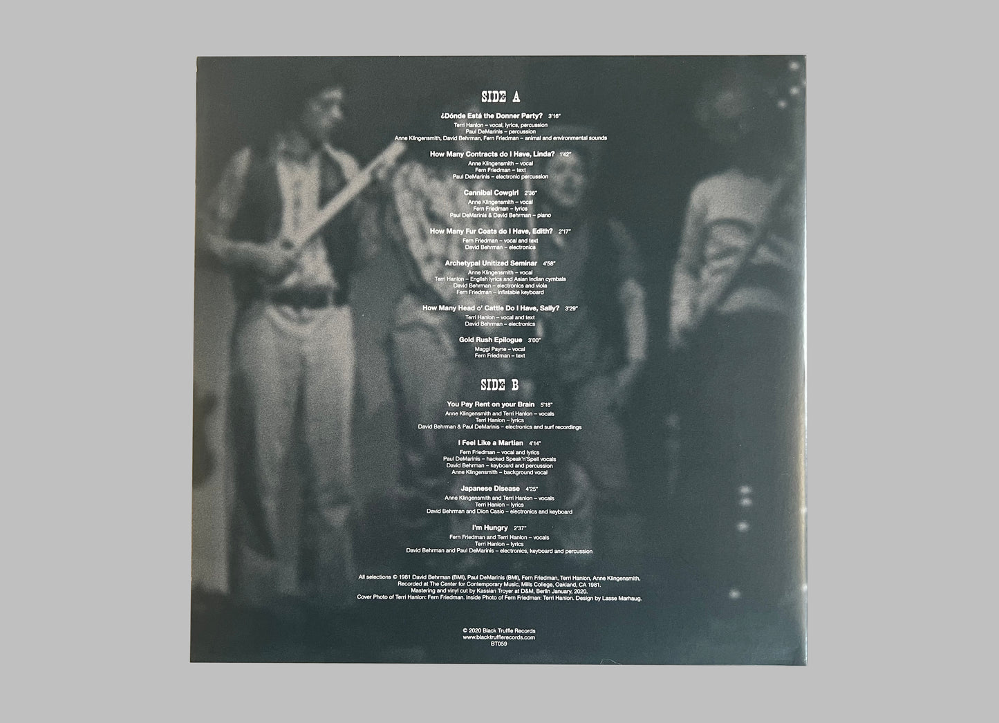 Behrman, DeMarinis, Friedman, Hanlon, Klingensmith - She’s More Wild… LP (BT059)