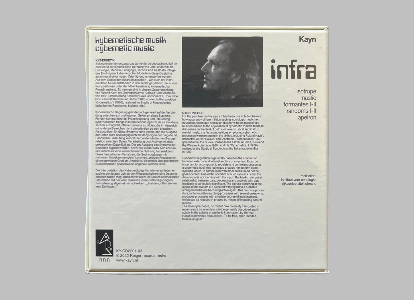 Roland Kayn 'Infra' 3CD Box