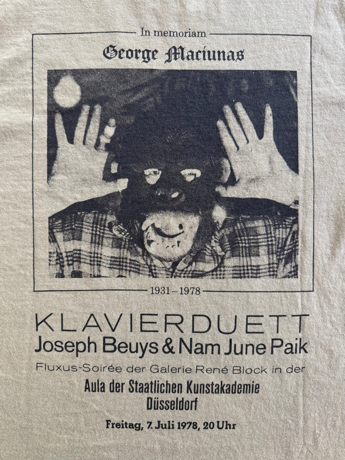 Beuys+Paik+Maciunas: Klavierduett Shirt